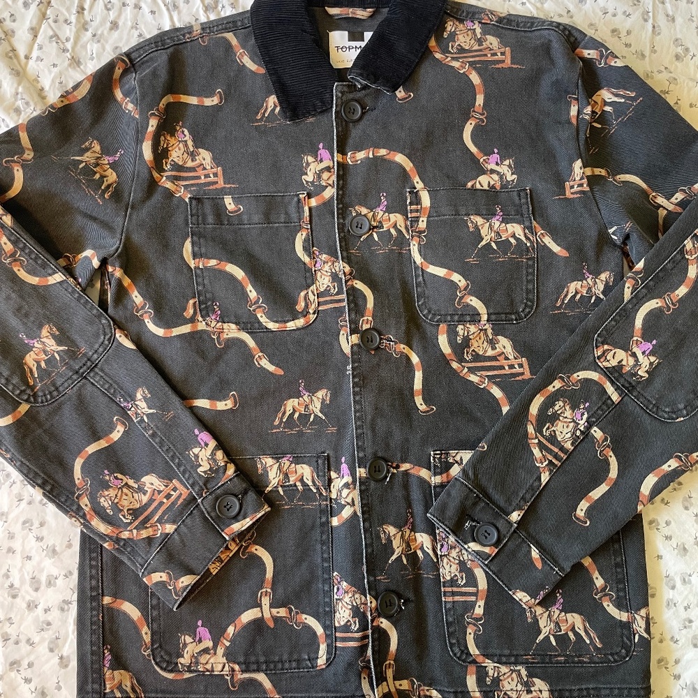 Topshop/Topman Denim Jacket with Carousal Design